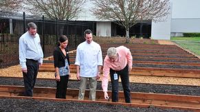 Intel Oregon created community gardens where employees can grow fruits and vegetables in the raised beds at Ronler Acres.