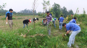 Walking into Anlong Environmental Protection Activity