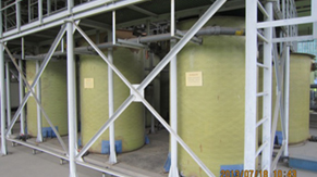 Acid Waste Neutralized (AWN) system: Adjustment tanks and Sampling tank) 
