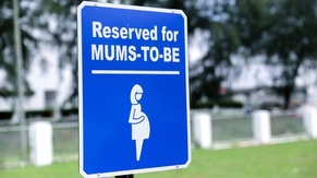 Reserved for Mum to Be Priority Parking Area