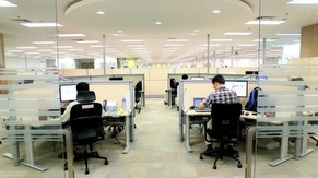 Office at Flexible Cubicle